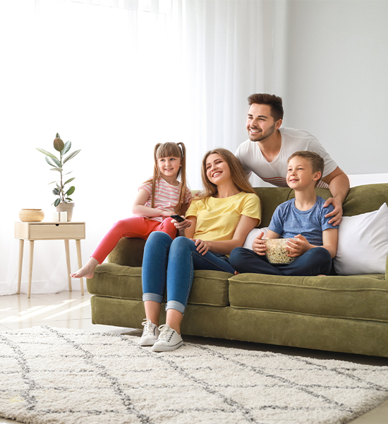 Happy Family enjoying R&B Climate Control Systems
